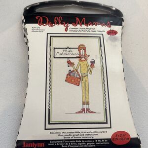 Janlynn 019-0411 Dolly Mamas High Maintenance Counted Cross Stitch Kit 6" x 10"
